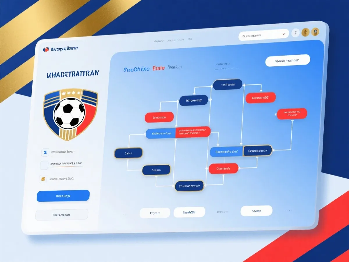 世界盃淘汰賽預測挑戰介面示意圖