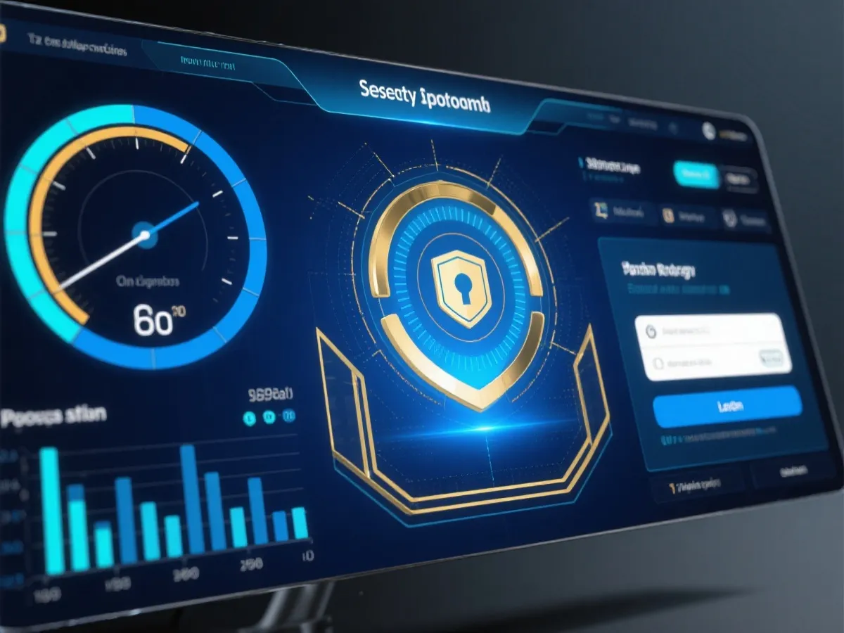安全登入與世界盃預測平台介面示意圖